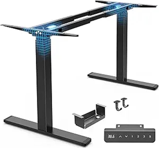 Huuger Electric Standing Desk Frame with Memory Presets