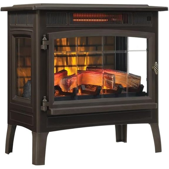 Duraflame Electric Fireplace Stove Heater with Flame Effect