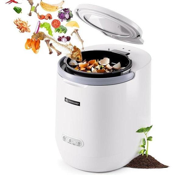 AMZCHEF 4L Electric Indoor Compost Bin with Auto-Clean