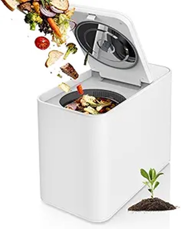 3L Electric Compost Bin for Kitchen Odorless Auto-Clean