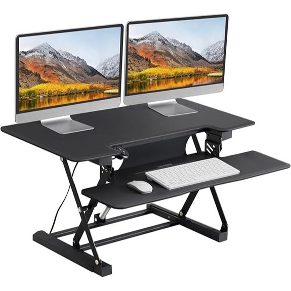 Dyropcurv 46 Electric Sit-Stand Desk Converter