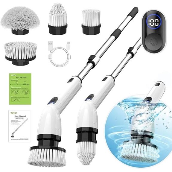 TUYU Electric Spin Scrubber with LCD Display