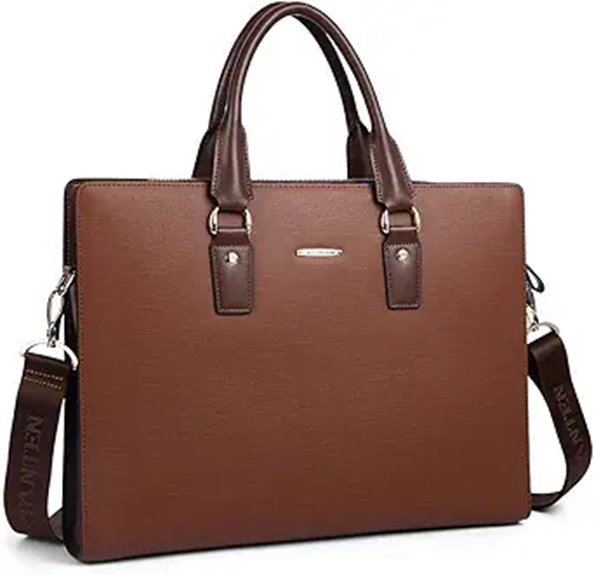 BOSTANTEN Leather Briefcase for Men & Women
