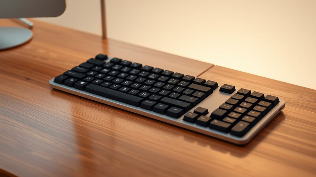 ergonomic adjustable keyboard features