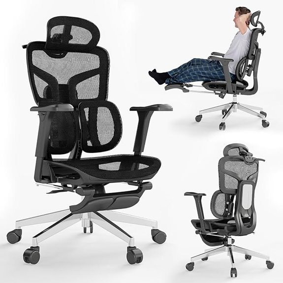 MOJAY Ergonomic Office Chair with Footrest