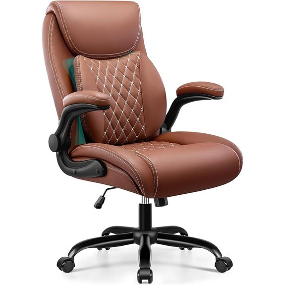 Ergonomic Office Chair with Lumbar Support and Wheels