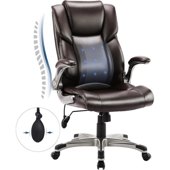 COLAMY Ergonomic High Back Office Chair with Arms