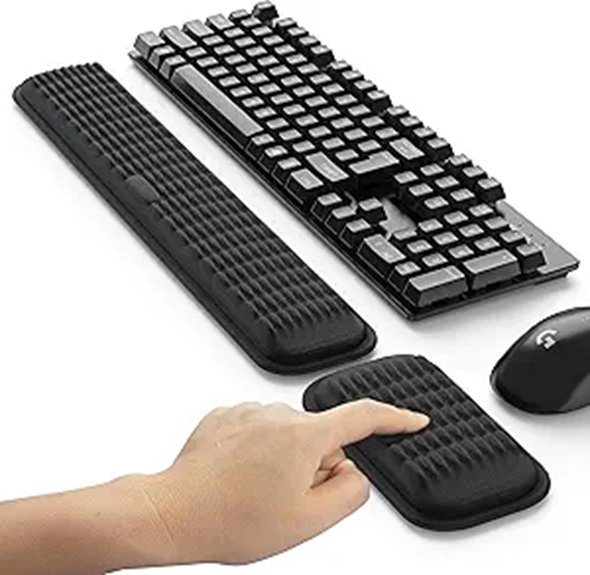 MEKASS Ergonomic Wrist Rest for Keyboard & Mouse