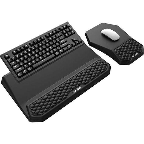 3-in-1 Ergonomic Keyboard & Mouse Pad Set