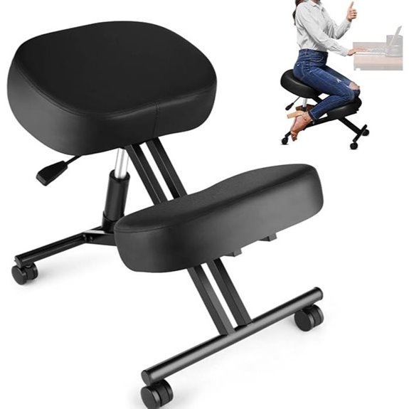 ergonomic kneeling meditation chair