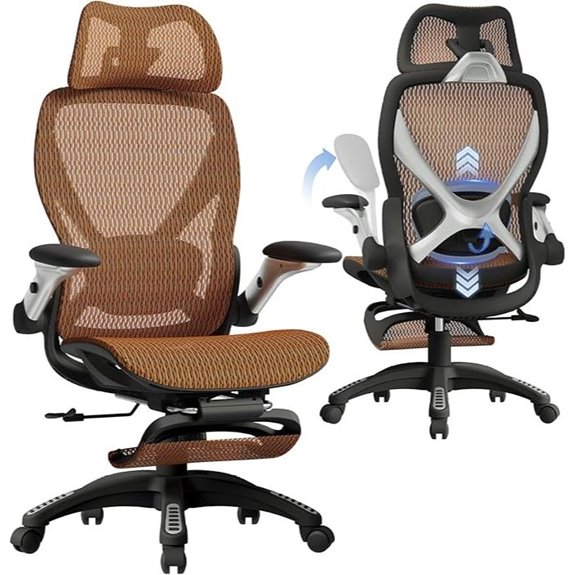ELABEST X100 Ergonomic Office Chair with Footrest