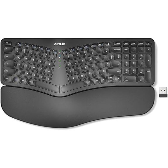 Arteck Ergonomic Split Keyboard with Wrist Rest