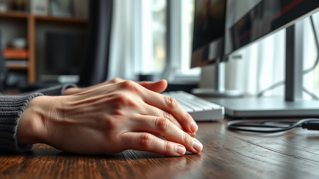 ergonomic workspace for comfort