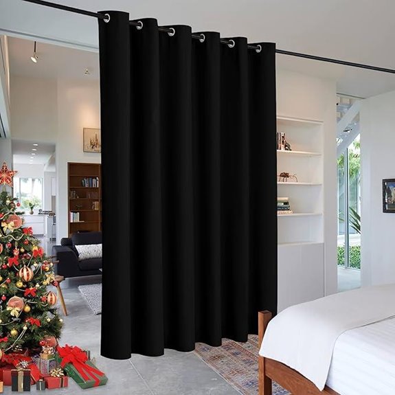 RYB HOME Extra Wide Room Divider Curtains