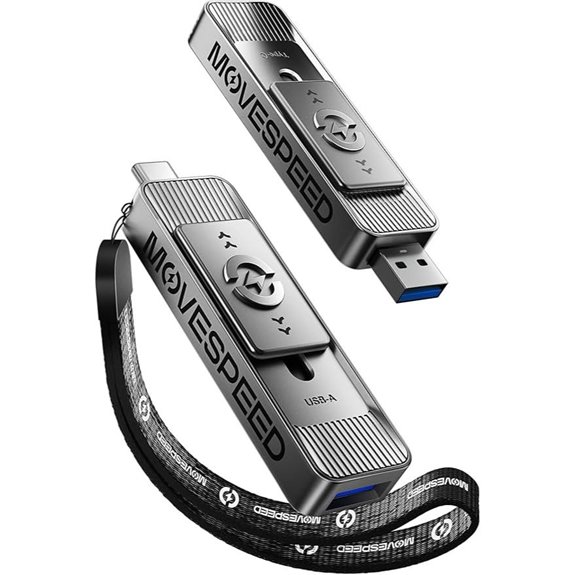 MOVE SPEED 1TB External SSD with Dual USB-C & USB 3.2