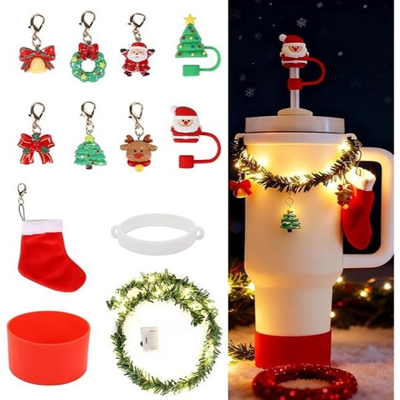 Christmas Stanley Cup Accessories Set (12 Pieces)