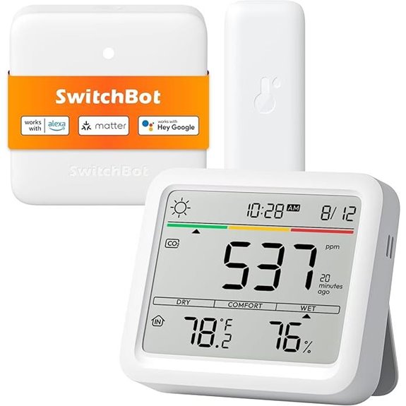 Air Quality Monitor 5-in-1 with App and Bluetooth