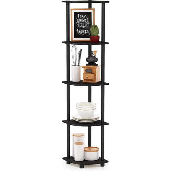 Furinno Corner Shelf 5-Tier Storage Organizer