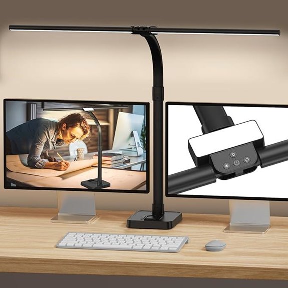 LED Desk Lamp with Phone Holder 25 Lighting Modes