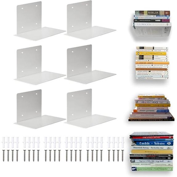 ECOSEAO Floating Wall Shelves for Books (6)