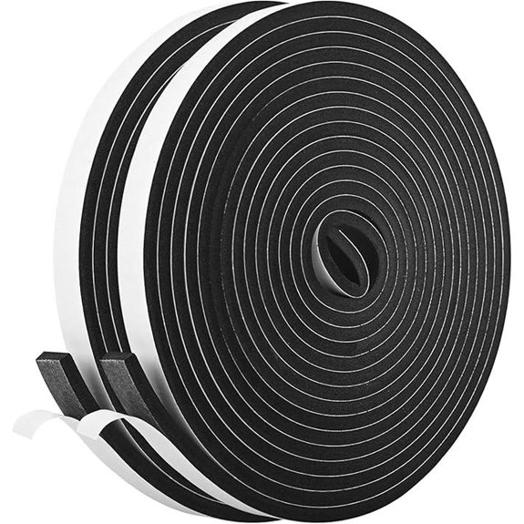 Kikerike Foam Weatherstrip Tape for Doors & Windows