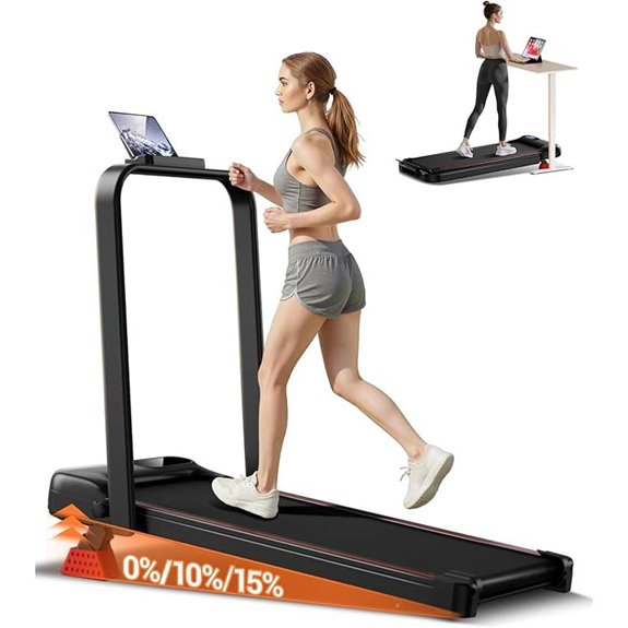 4-in-1 Foldable Walking Pad Treadmill