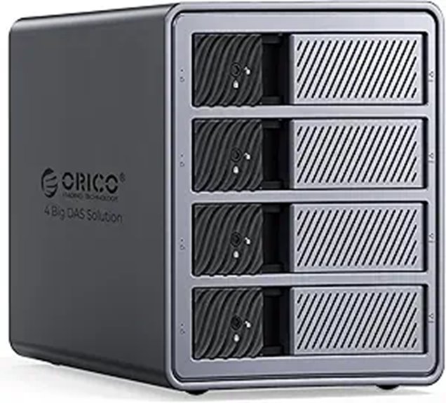 ORICO 4 Bay RAID Hard Drive Enclosure 88TB