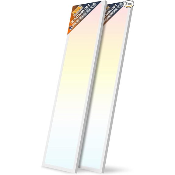 4-Pack LED Flat Panel Ceiling Lights Dimmable