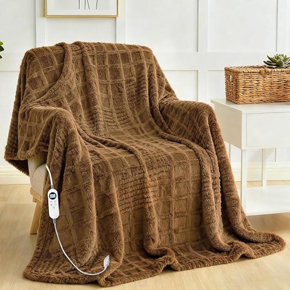 Heated Electric Blanket Full Size with 12 Heat Settings