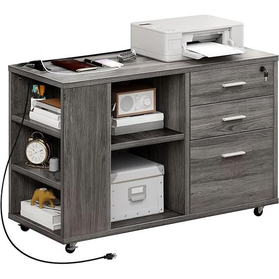 YITAHOME File Cabinet with Charging Station