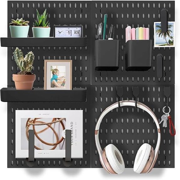 Wall Organizer Peg Board for Gaming & Office