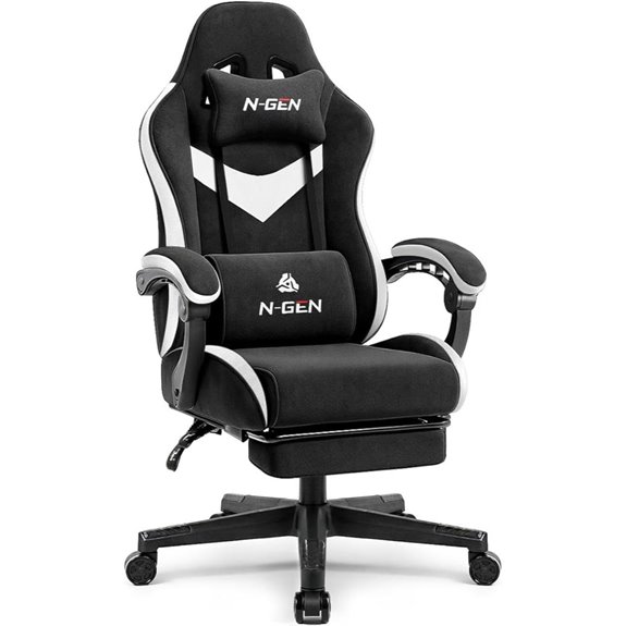 N-GEN Gaming Chair with Footrest and Lumbar Support
