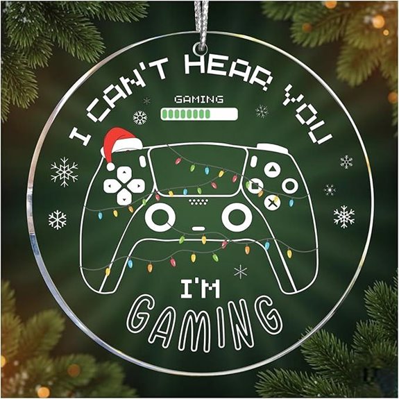 Gaming Christmas Ornaments 2025 Controller Acrylic Decorations