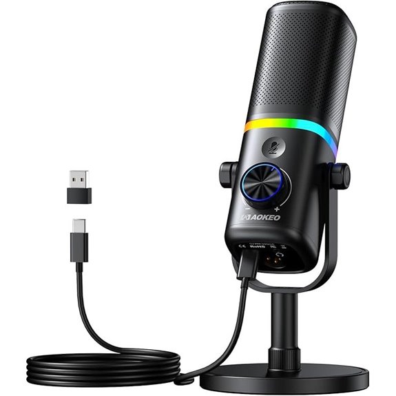 Aokeo AK-10 USB/XLR Microphone for Gaming & Streaming