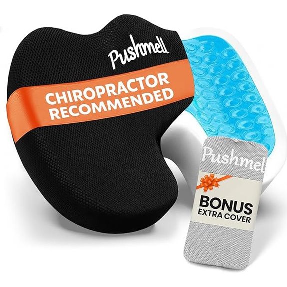 Premium Memory Foam Gel Seat Cushion for Pain Relief