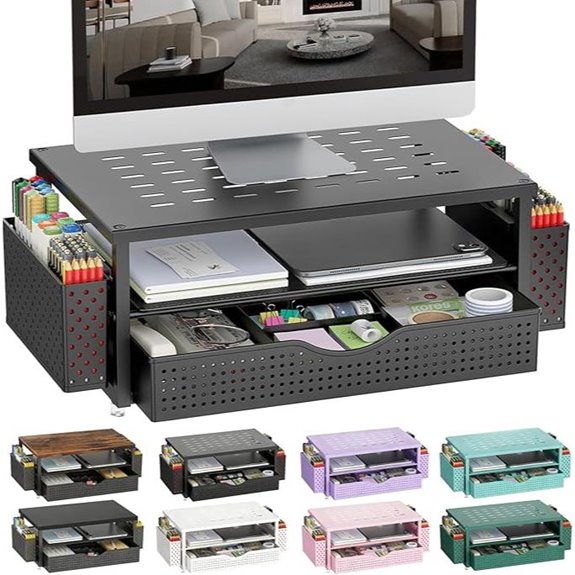 Gianotter Desk Organizer with Drawer and Pen Holders