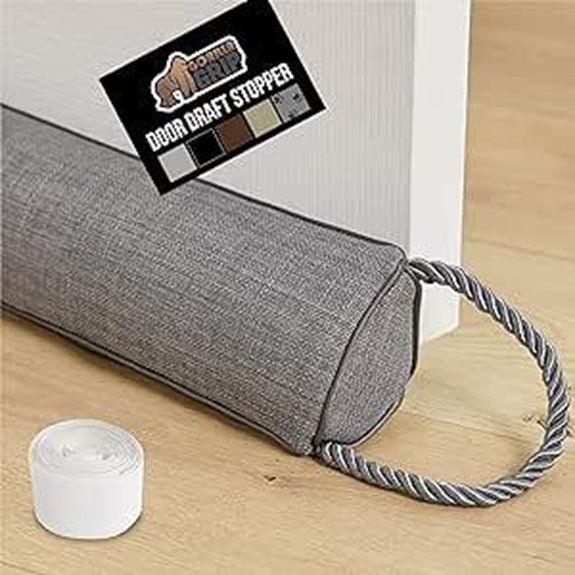 GORILLA GRIP Door Draft Stopper 32 Inch Gray