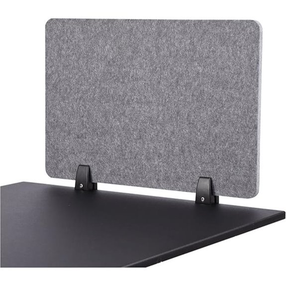 ReFocus Raw Clamp-On Acoustic Desk Divider (Castle Gray)