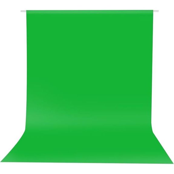 HEMMOTOP Green Screen Backdrop for Photography and Streaming