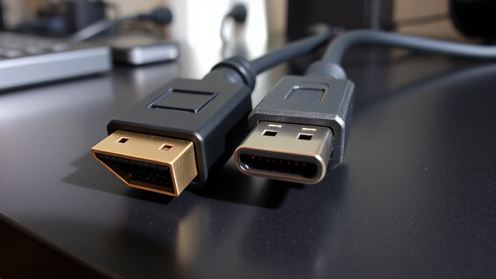 hdmi is cheaper more available