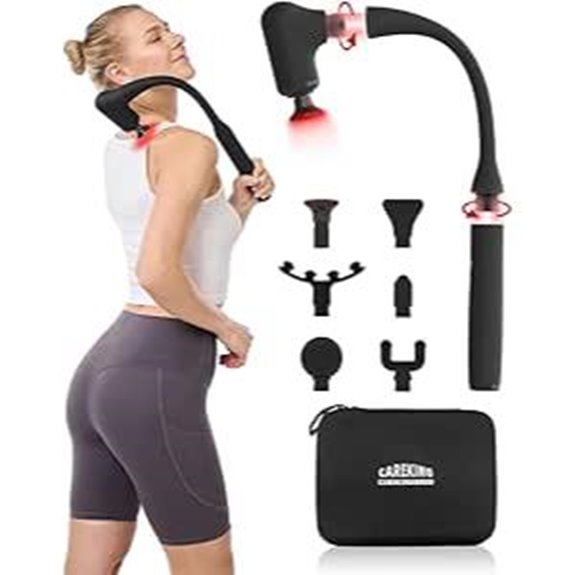 Upgraded 2-in-1 Massage Gun with Heat and Extension