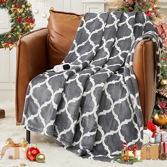 Homemate Electric Heated Blanket with Auto-Off and Fast Heat