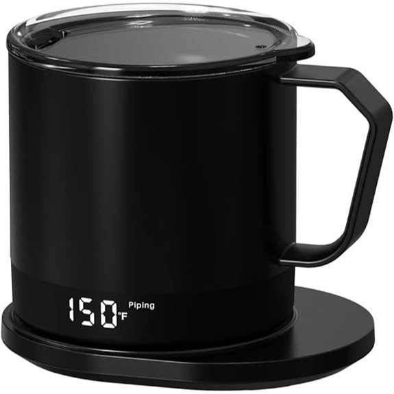 Smart Self-Heating Coffee Mug with LED Display