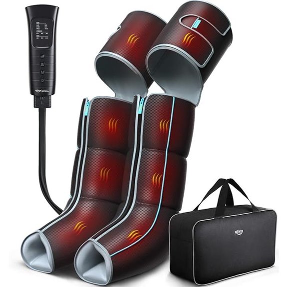 heated compression leg massager