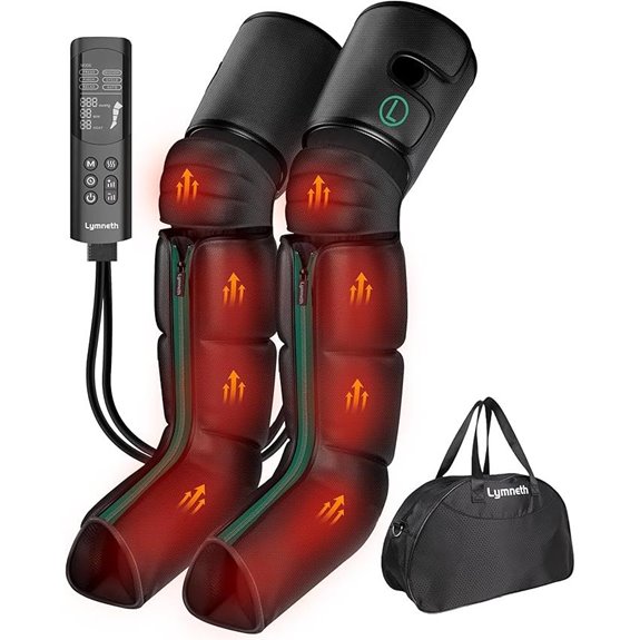 heated compression leg massager