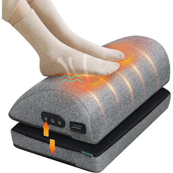 Snailax Heated Foot Rest with Massage and Heat