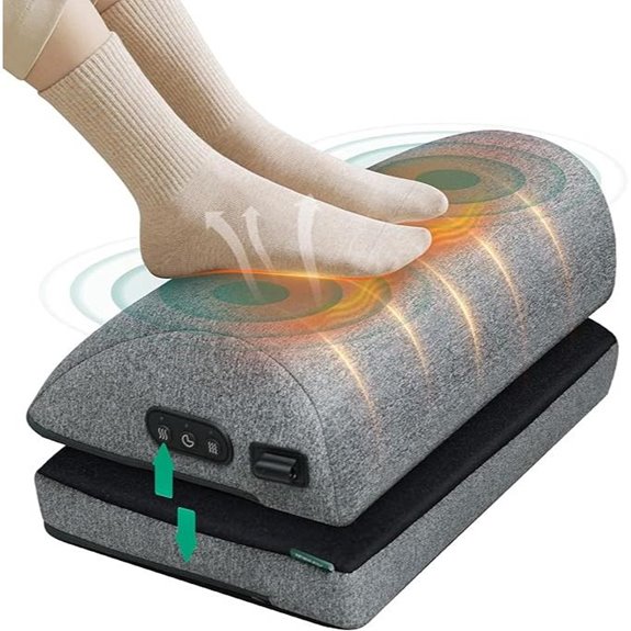 Snailax Heated Foot Rest with Massage and Heat
