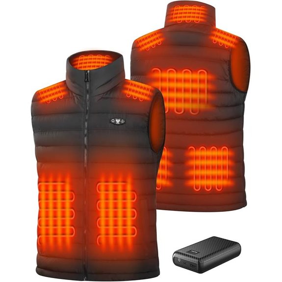 Heated Men’s Vest with 16000mAh Battery Pack