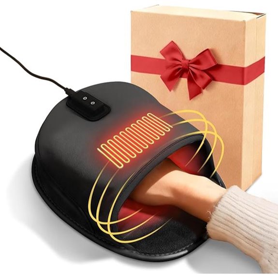 Heated Mouse Pad with Wrist Support and Temperature Control