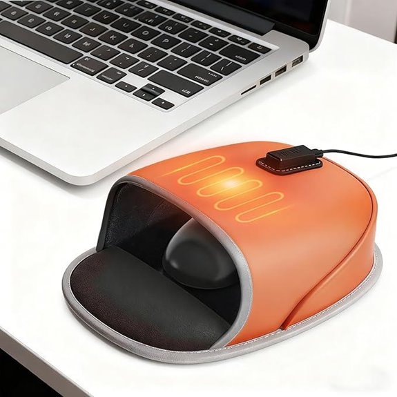 USB Heated Mouse Pad with Wrist Support
